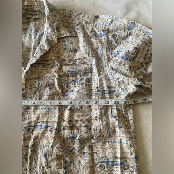 Campia Moda Hawaiian Shirt casual button down size Large - Picture 5 of 7